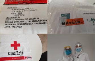 PLÁSTICOS MAYSAN dona material de protección al Hospital General de València