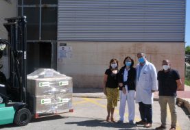 ECO-TERMOPLÁSTICOS dona 3000 conjuntos de su paleta WC al Hospital Virgen de los Lirios