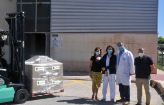 ECO-TERMOPLÁSTICOS dona 3000 conjuntos de su paleta WC al Hospital Virgen de los Lirios