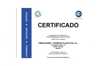 CREDIPLAST obtiene la certificación de la Norma IATF 16949:2016