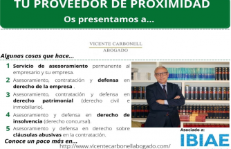 Proveedor de proximidad: VICENTE CARBONELL ABOGADO