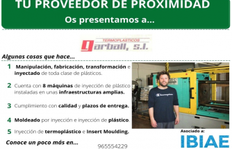 Proveedor de Proximidad: TERMOPLÁSTICOS GARBALL