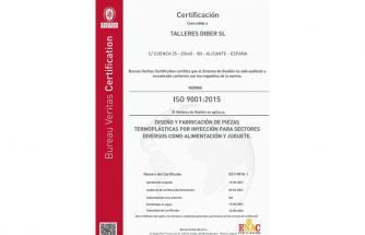 TALLERES DIBER obtiene la ISO 9001